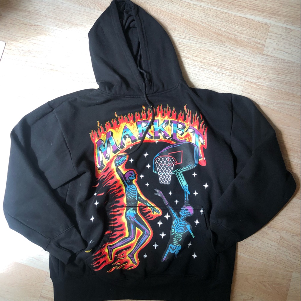 Market Large Black Hoodie
